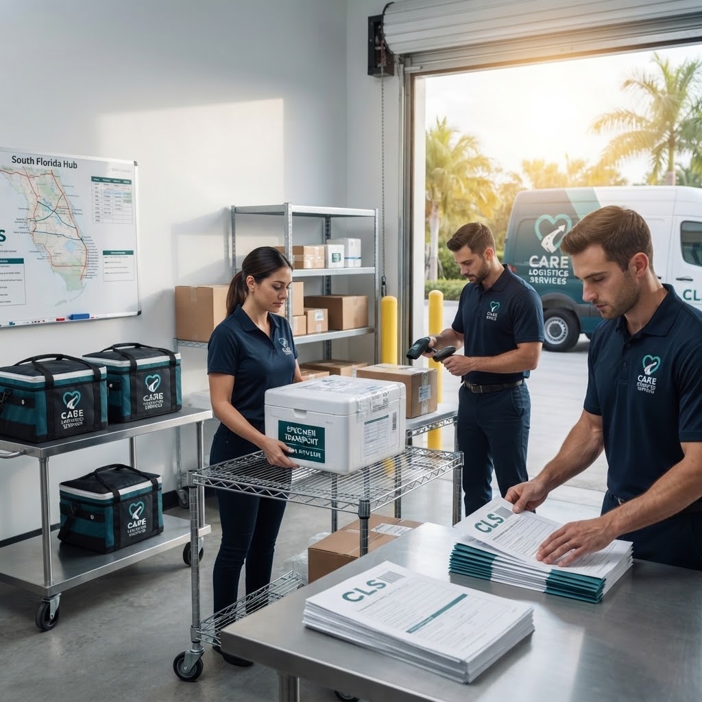 Care Logistics Services transportation and logistics supporting South Florida facilities